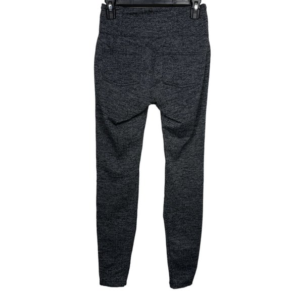 Athleta Delancey Herringbone Leggings Tights Gray Black Size S XL Full Length - Picture 4 of 11